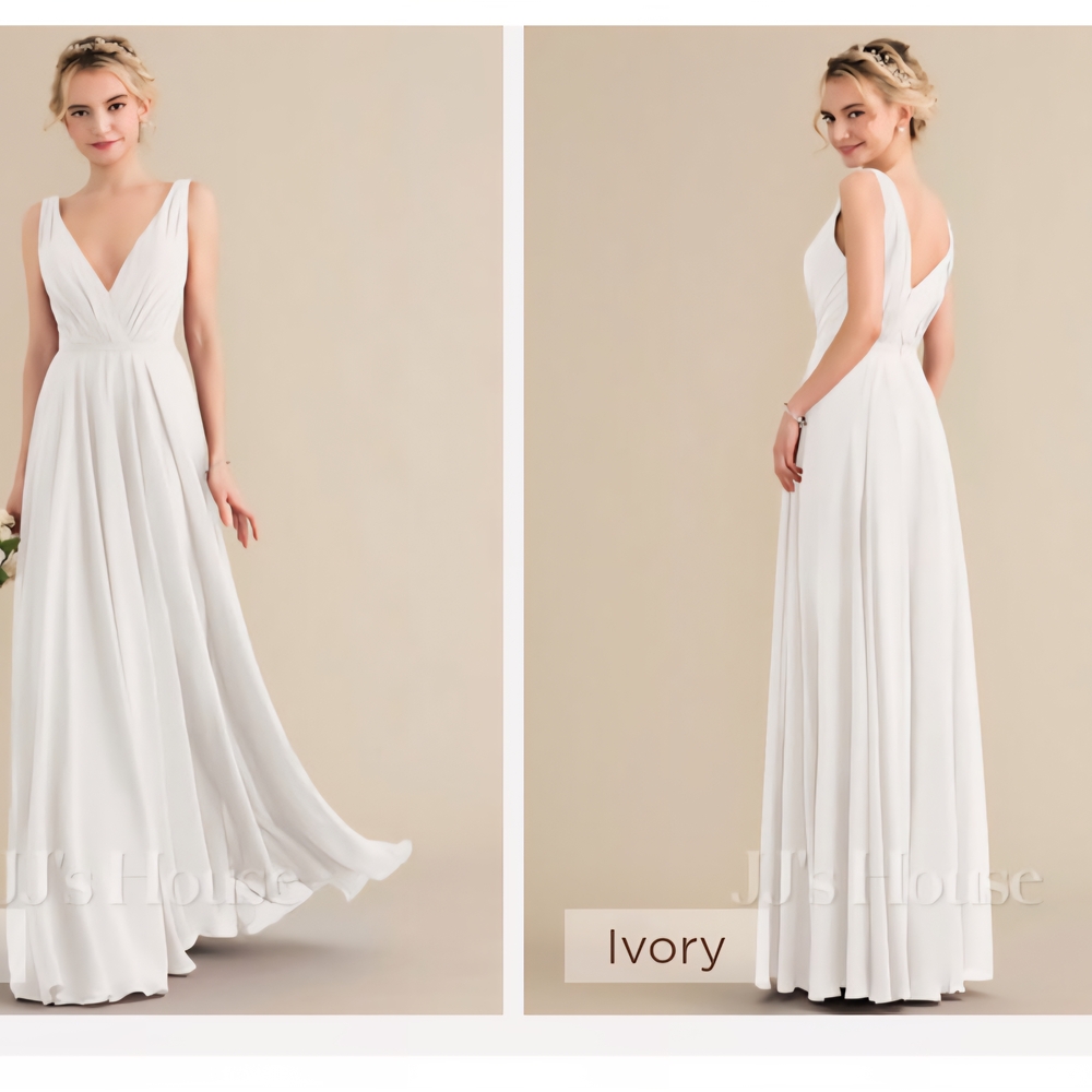 Elegant Ivory Evening Gown